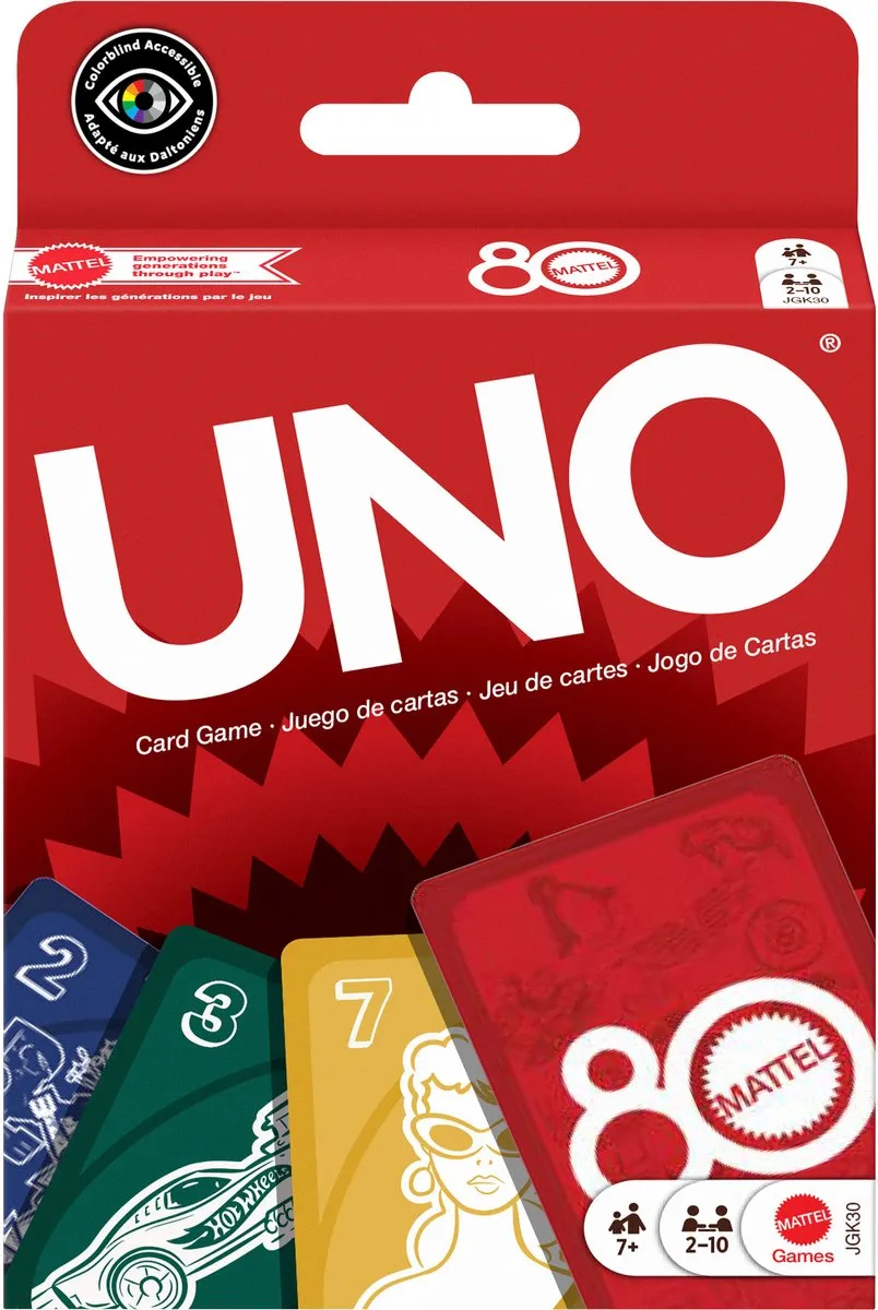 Mattel Games UNO 80th Ruby Rode Kaartspel
