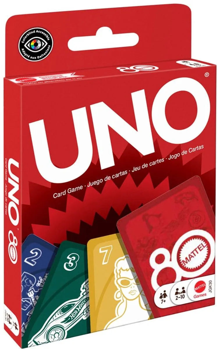 Mattel Games UNO 80th Ruby Rode Kaartspel - MATTJGK30
