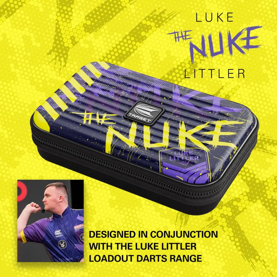 Target Luke Littler Takoma Wallet XL Dartkoffer - 3 Darts - Paars/Zwart