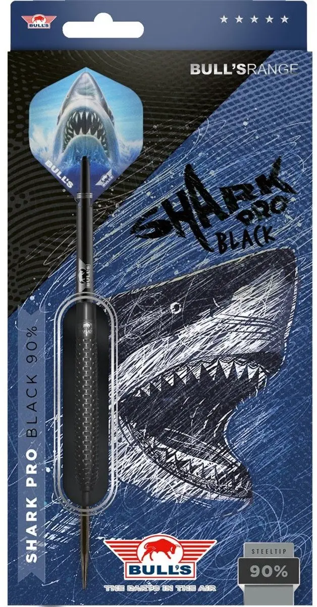 Bull's Shark Pro Black Dartpijlen - 3 Stuks