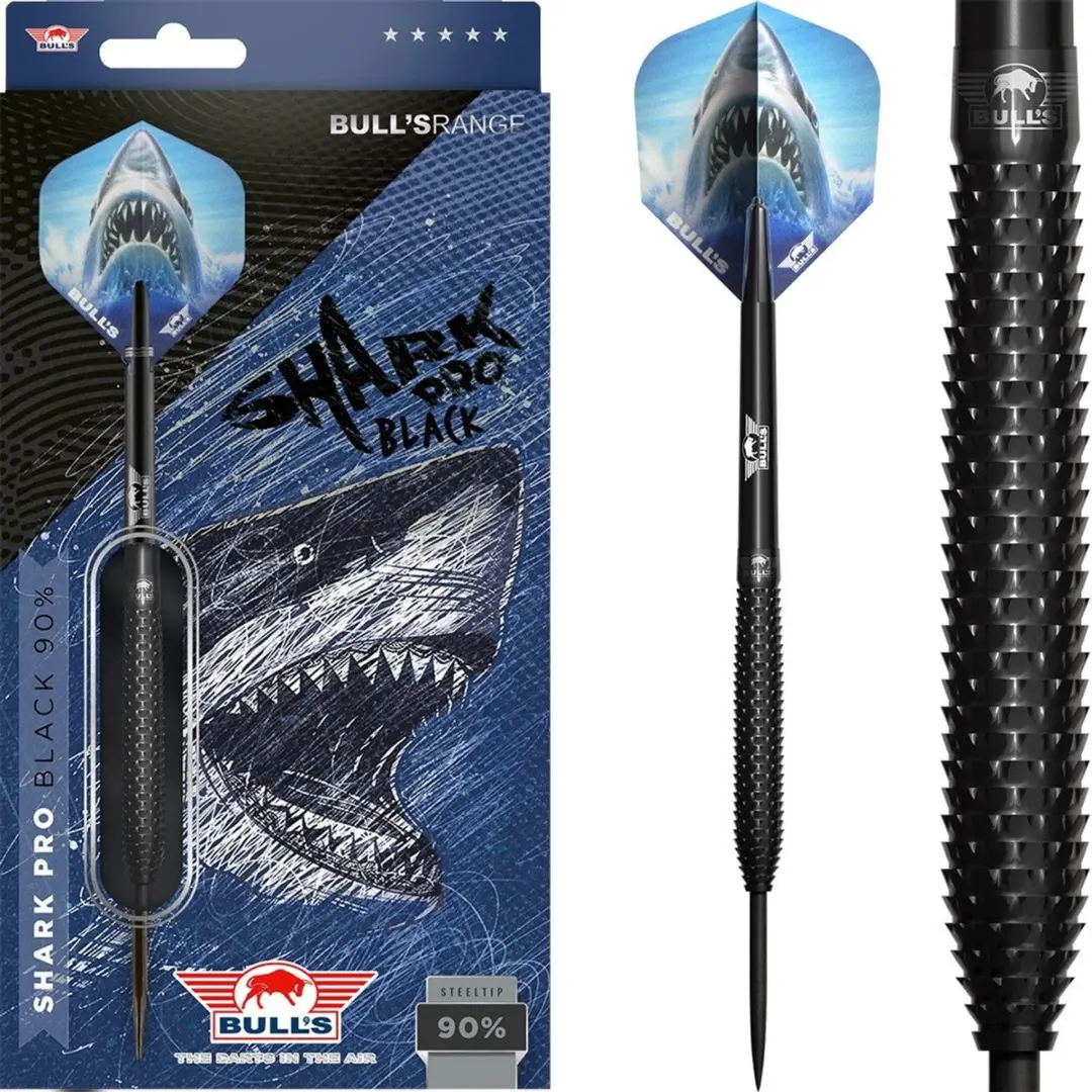Bull's Shark Pro Black Dartpijlen