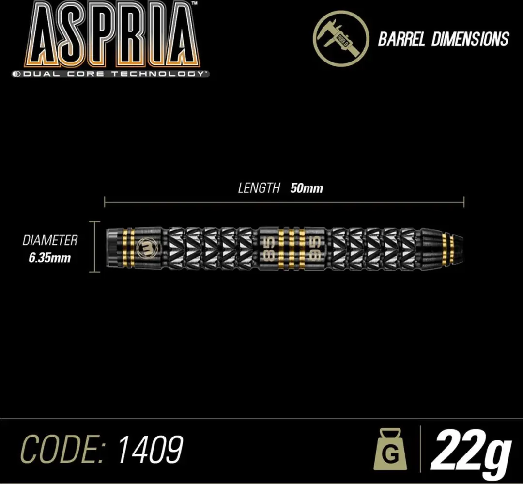 Winmau Aspria B Dartpijlen - 3 Stuks