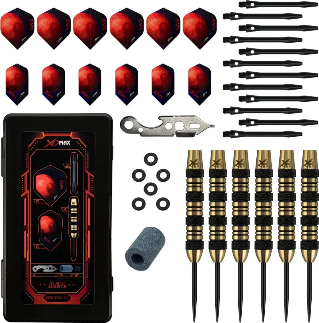 XQMax Mars Steel Tip Dart Set - 3 Pijlen - Multicolor