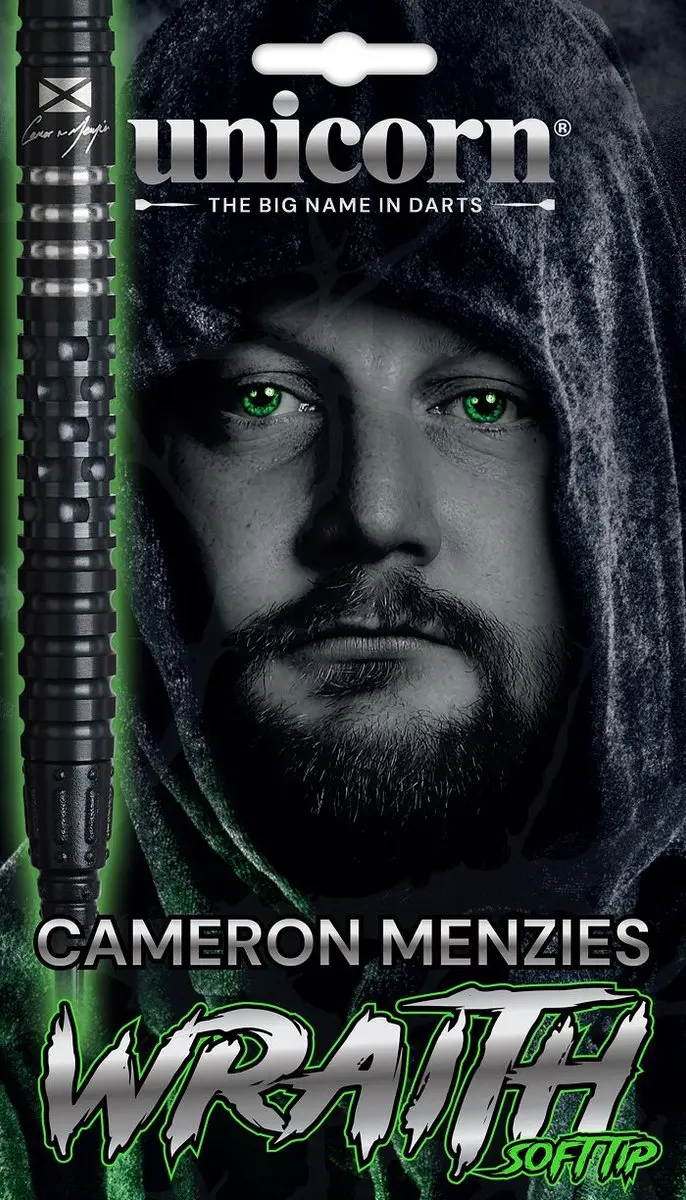Unicorn Wraith Cameron Menzies 90% Darts - 3 Stuks - Zilver/Zwart