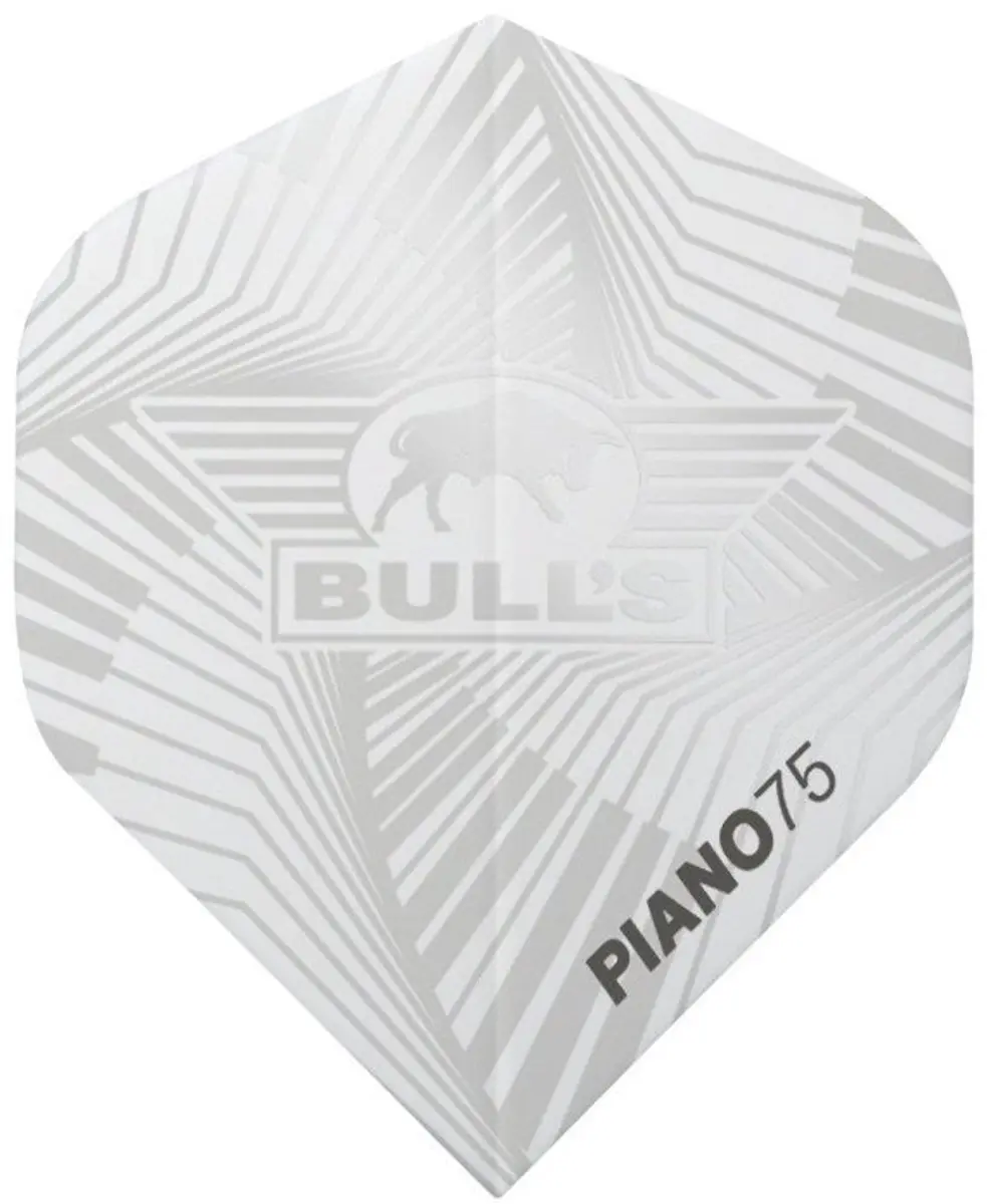 Bull's Flights Piano 75 nr.2 Wit - 15 Stuks