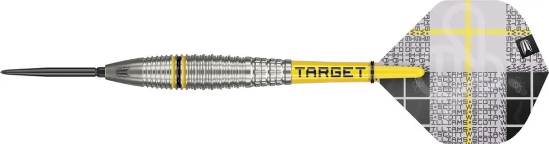 Target Scott Williams G2 Swiss Point 90% Dartpijlen - 3 Stuks - Zilver/Goud