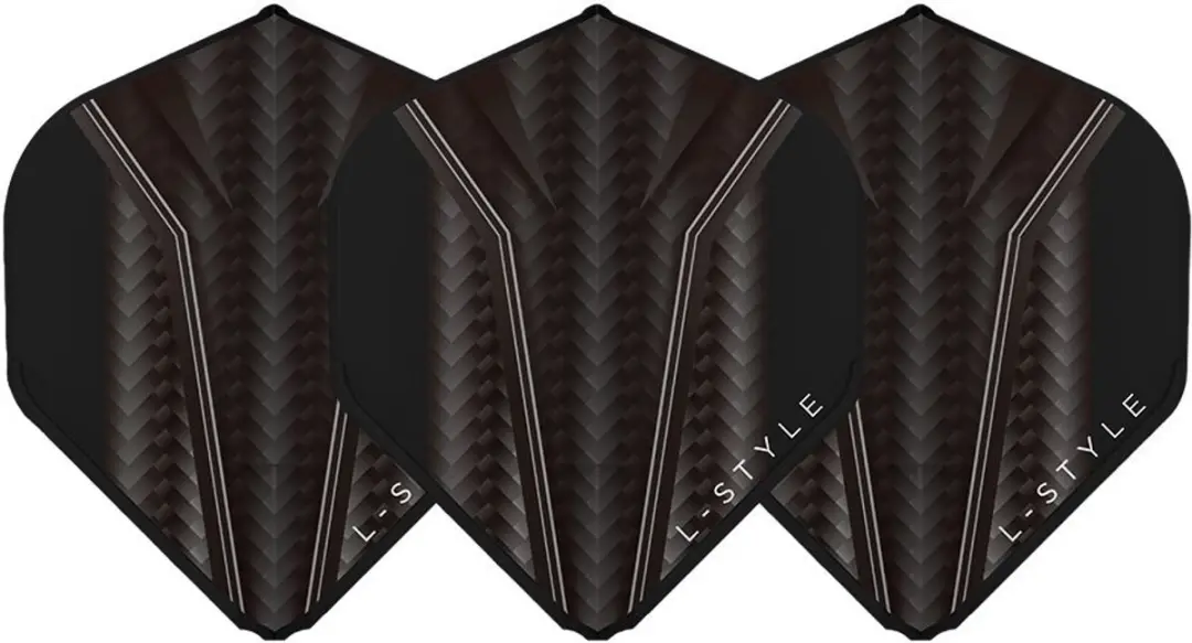 L-Style Champagne L1 EZ Standard Inception Black Dart Flights FL1002