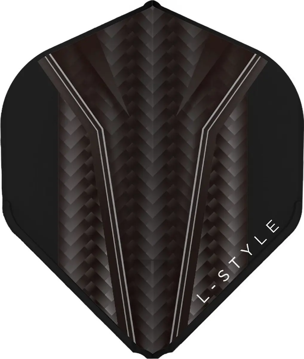 L-Style Champagne L1 EZ Standard Inception Black Dart Flights FL1002 - 3 Stuks
