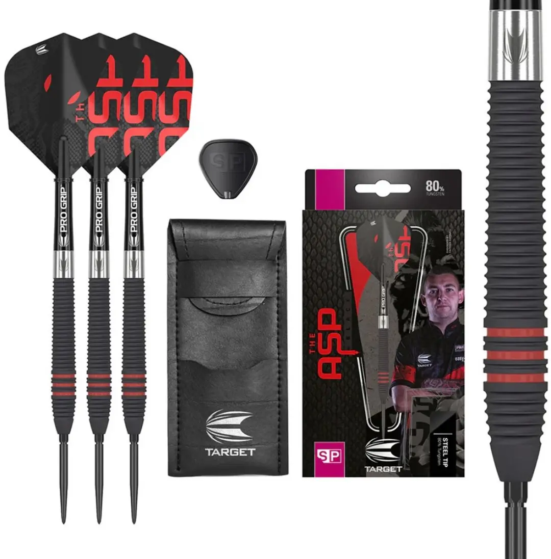 Target Nathan Aspinall 80% Black Swiss Point Dartpijlen - 3 Stuks
