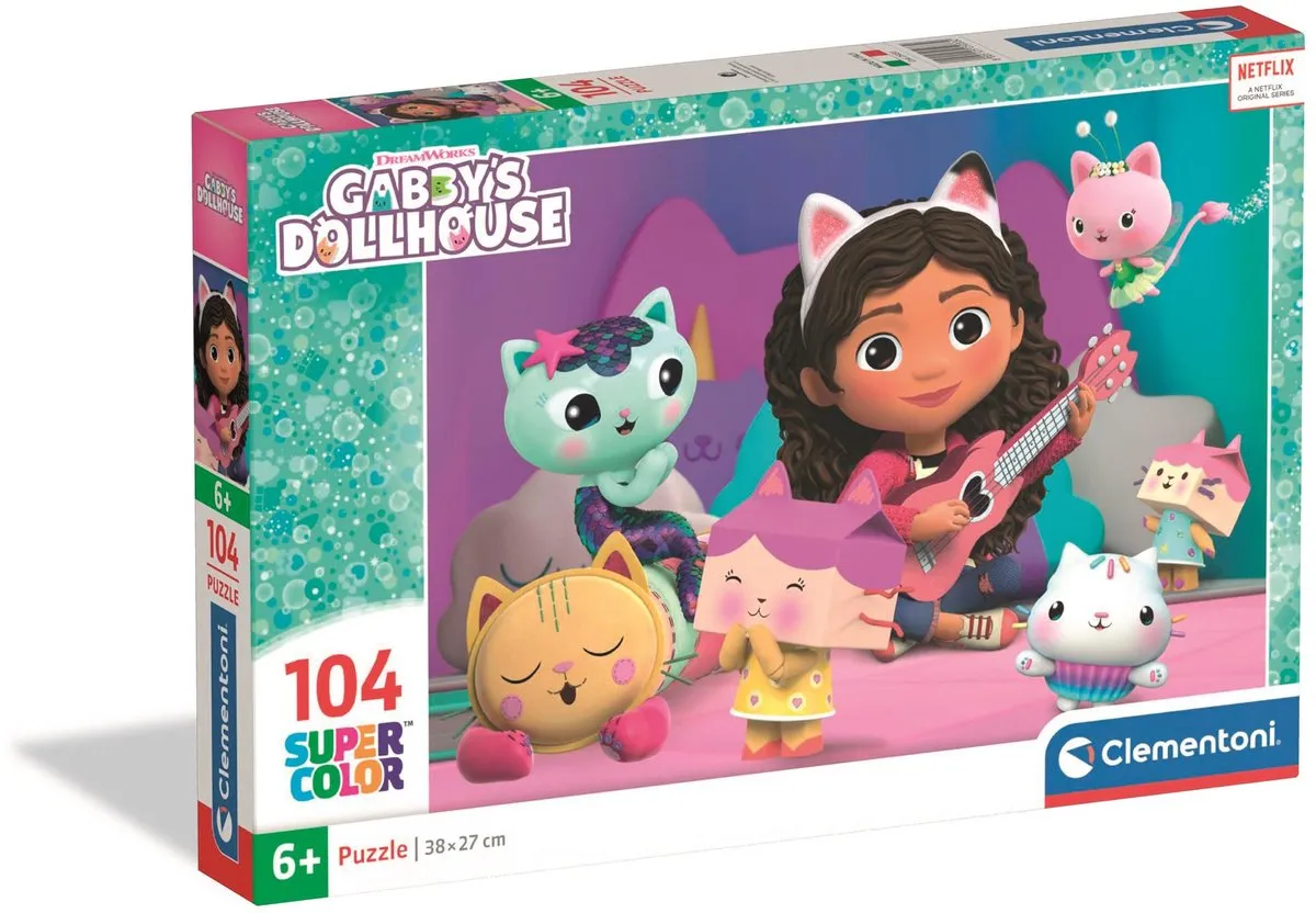 Clementoni Gabby's Dollhouse Kinderpuzzel 104 Stuks