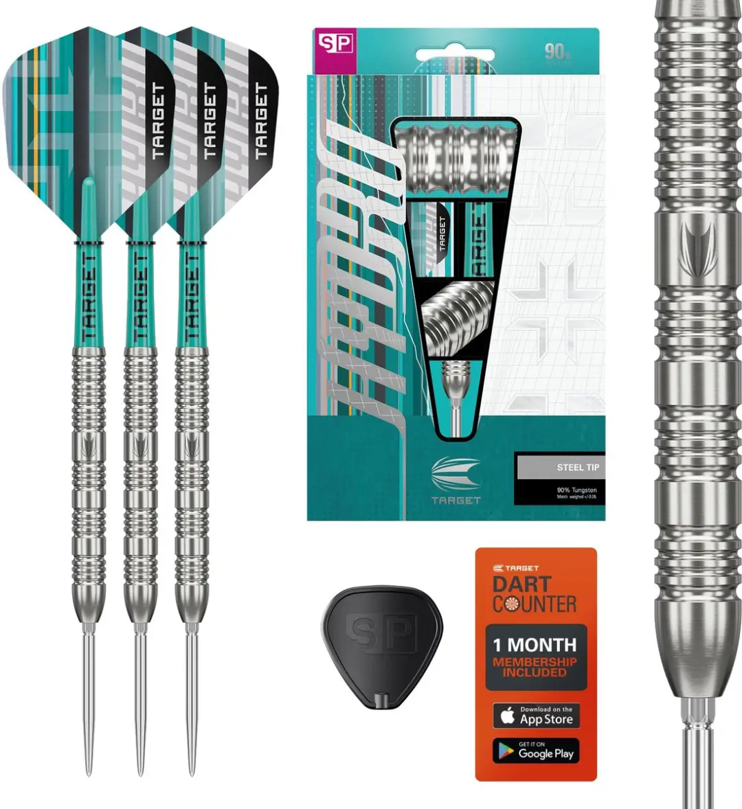 Target Darts Hydro Steel Tip Dartset 25G - 3 Stuks