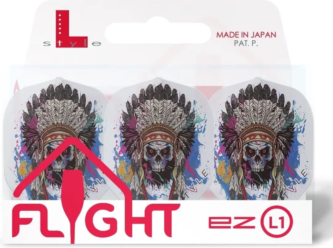 L-Style Champagne Flight Chief Skull Clear Wit