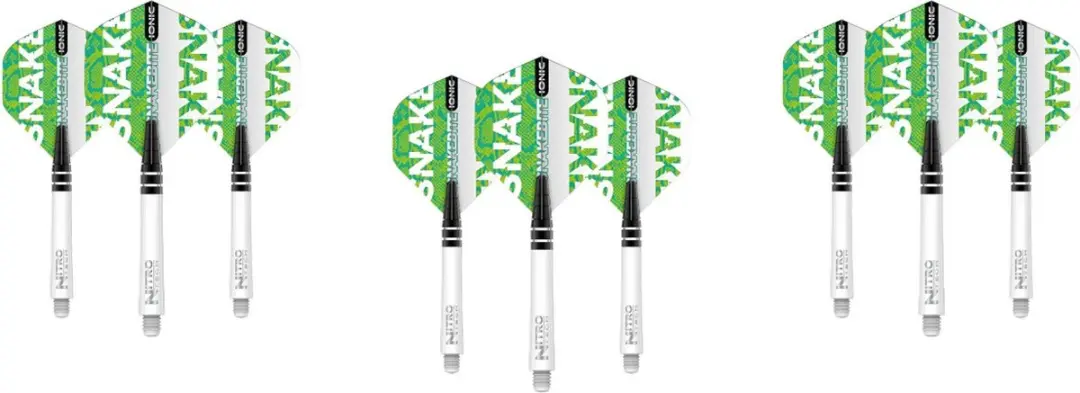 Red Dragon Flights & Shafts Combo 18 Stuks - Ionic Groen