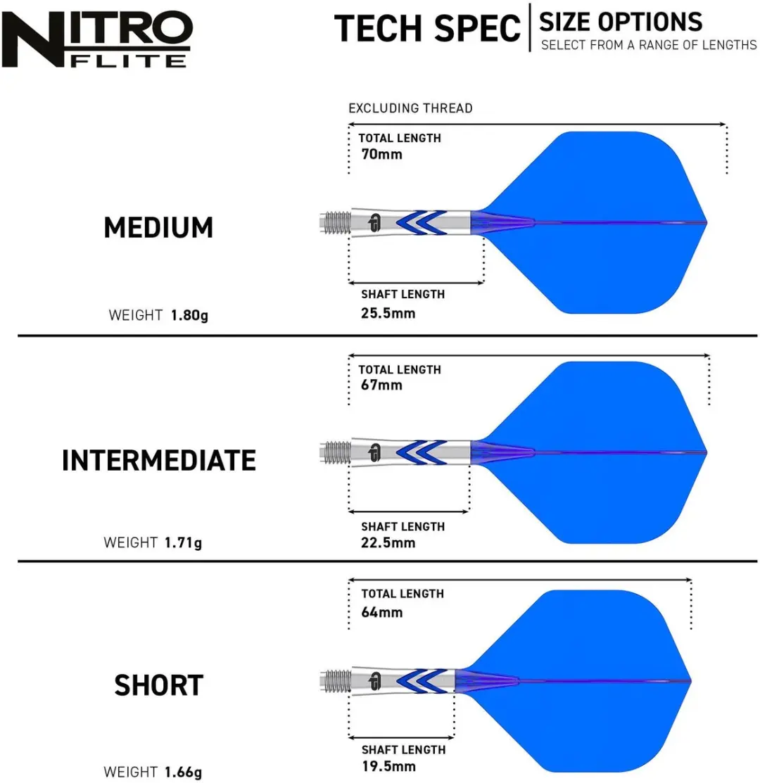 Red Dragon Nitro Flite System Gerwyn Price NO2 - Blauw X1087