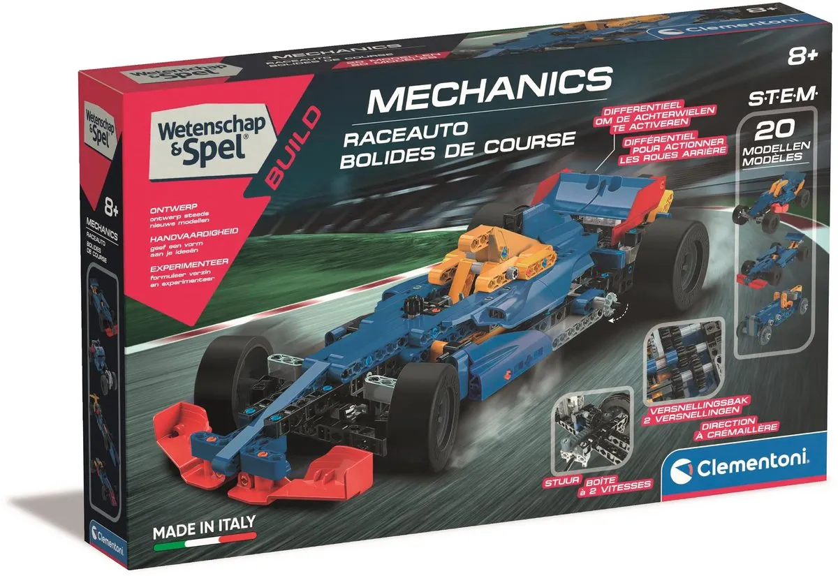 Clementoni Mechanics Raceauto Modelkit 350 Onderdelen