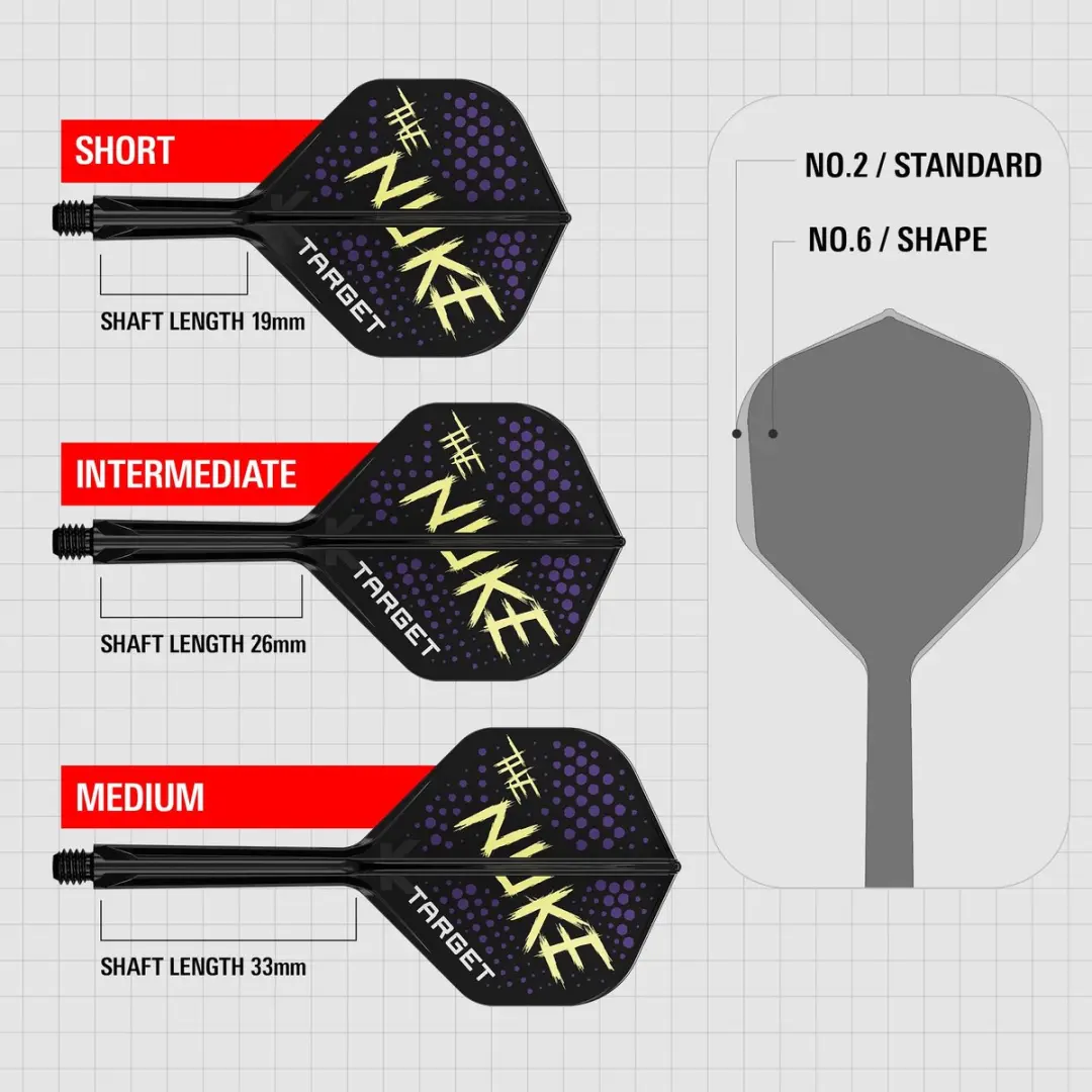 Target K-Flex Luke Littler NO2 Dart Flights - Medium 33mm