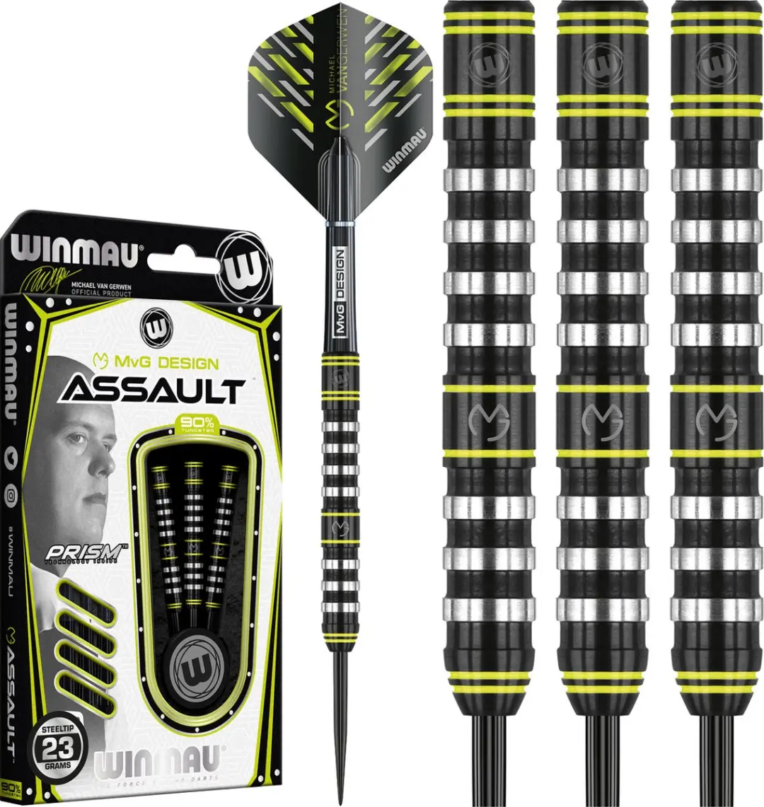Winmau Michael van Gerwen Assault 90% Dartpijlen - 3 Stuks