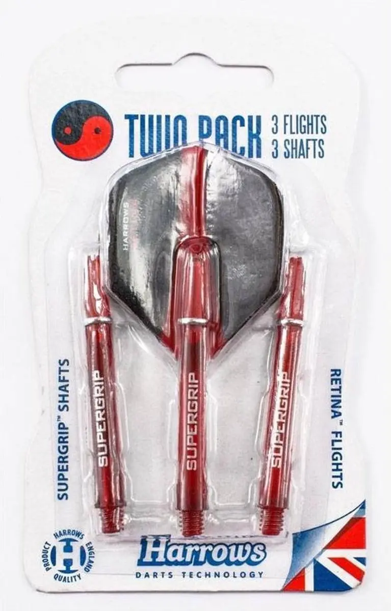 Harrows TWIN PACK RETINA 194590 - Rood/Zwart