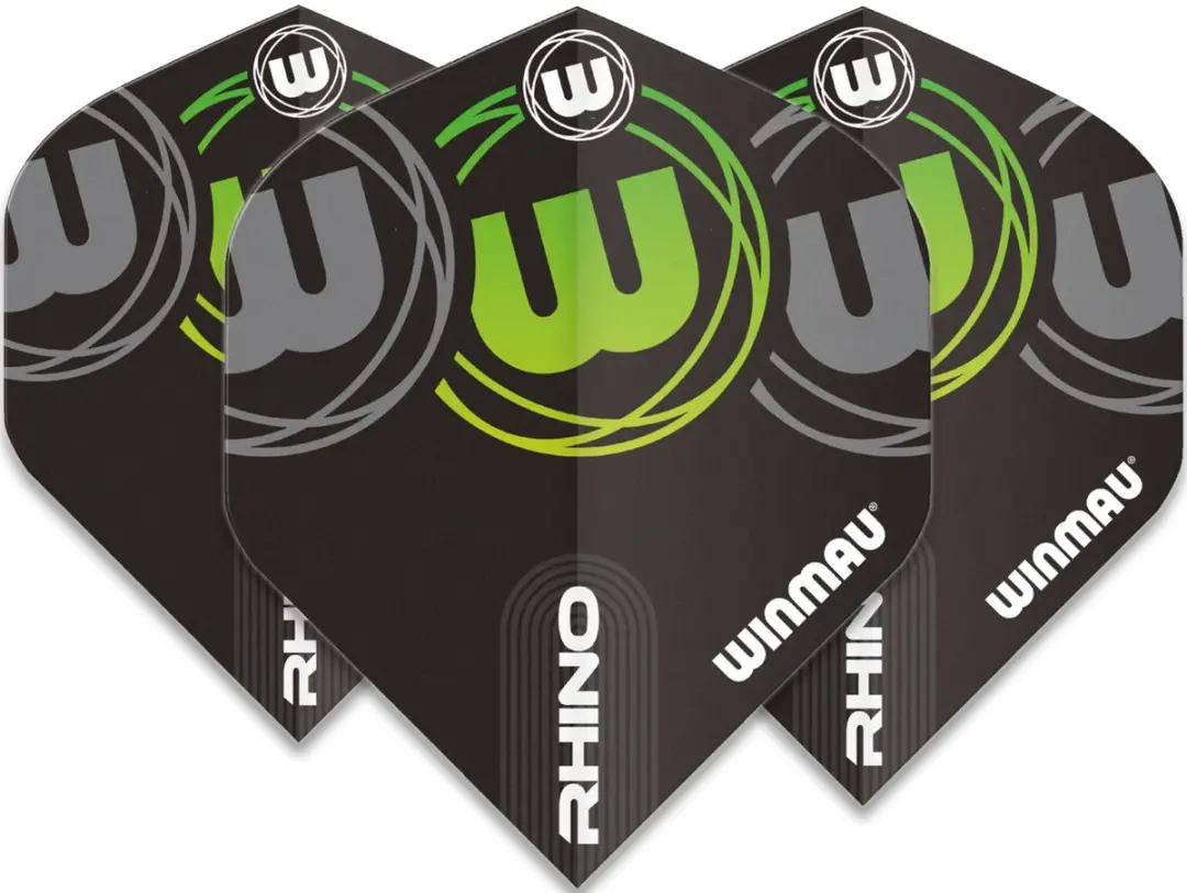 Winmau Rhino Extra Thick Logo Darts - 3 Stuks - Zwart
