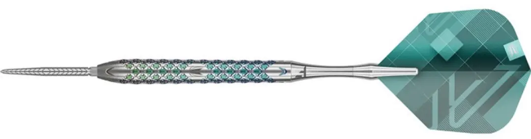 Target Rove 03 Swiss Point Dartpijlen - 3 Stuks - Blauw/ Groen/ Zilver