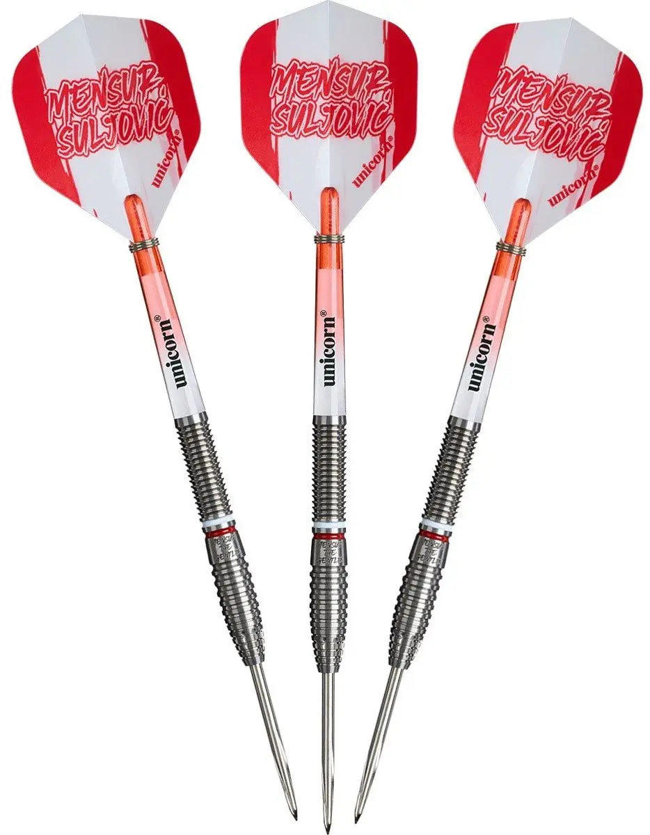 Unicorn Mensur Suljovic 95% Dartpijlen - 3 Stuks - Zilver