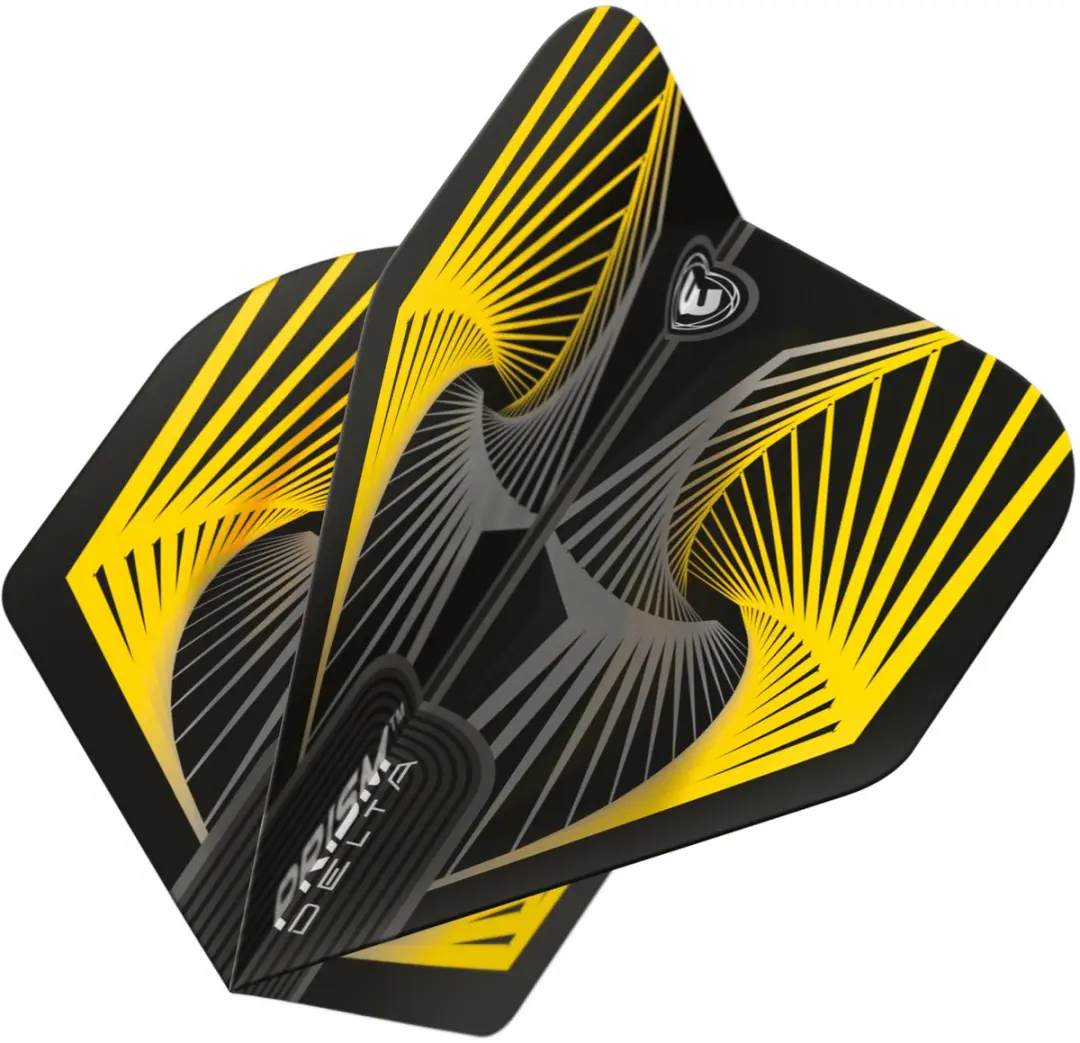 Winmau Prism Delta Wave Dartvleugels - Geel/Grijs - 3 Stuks