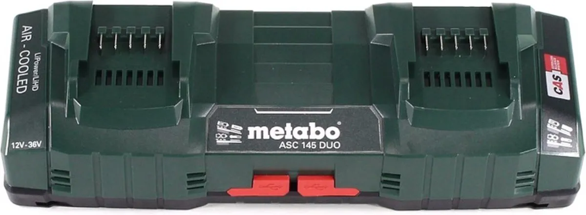 Metabo 18V Basisset CAS - 3x 10,0Ah LiHD + ASC 145 DUO
