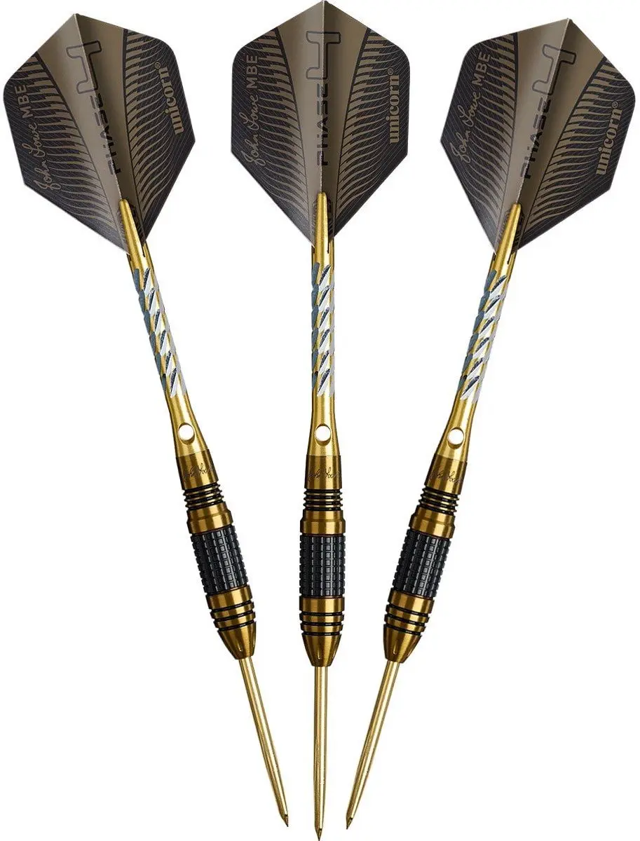 Unicorn John Lowe W.C. Phase 4 Dartpijlen - 3 Stuks - Goud