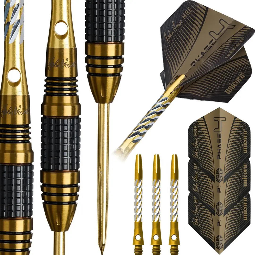 Unicorn John Lowe W.C. Phase 4 Dartpijlen - 3 Stuks - Goud