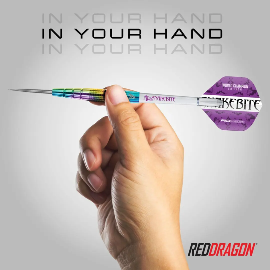 Red Dragon Peter Wright Snakebite Champion Series Darts - 3 Stuks - Rainbow
