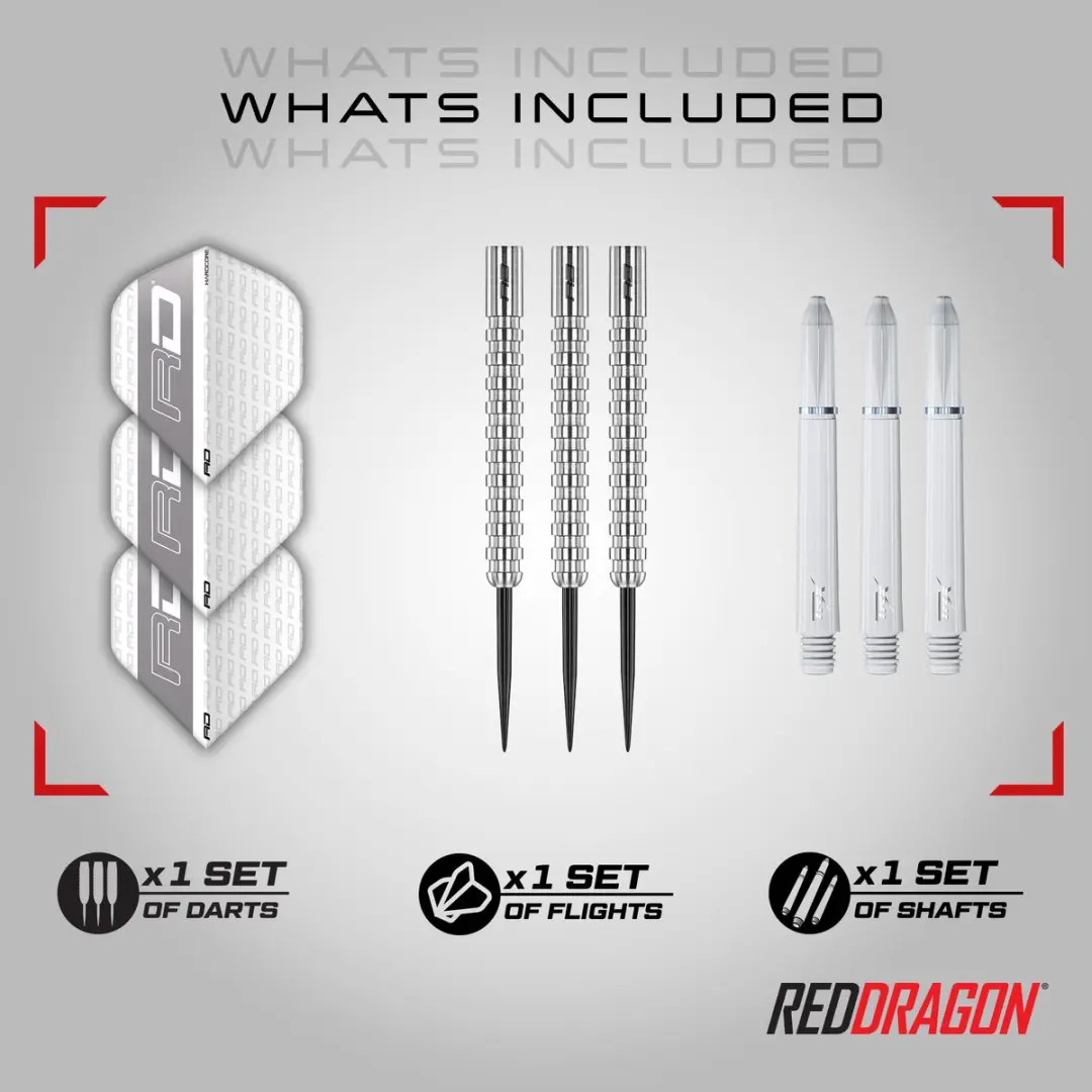 Red Dragon Javelin 85% Dartpijlen - 3 Stuks - Zilver