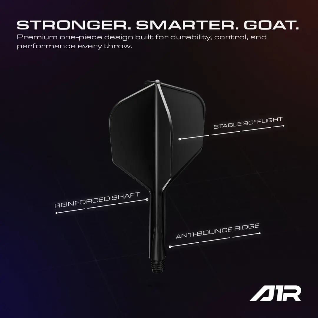 goat Air Black NO6 Dart Flights