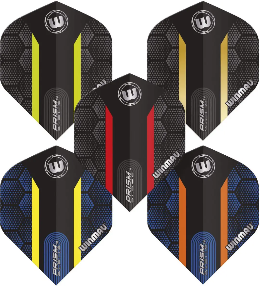 Winmau Prism Alpha Flight Collection Dart Flights - 3 Stuks - Multi