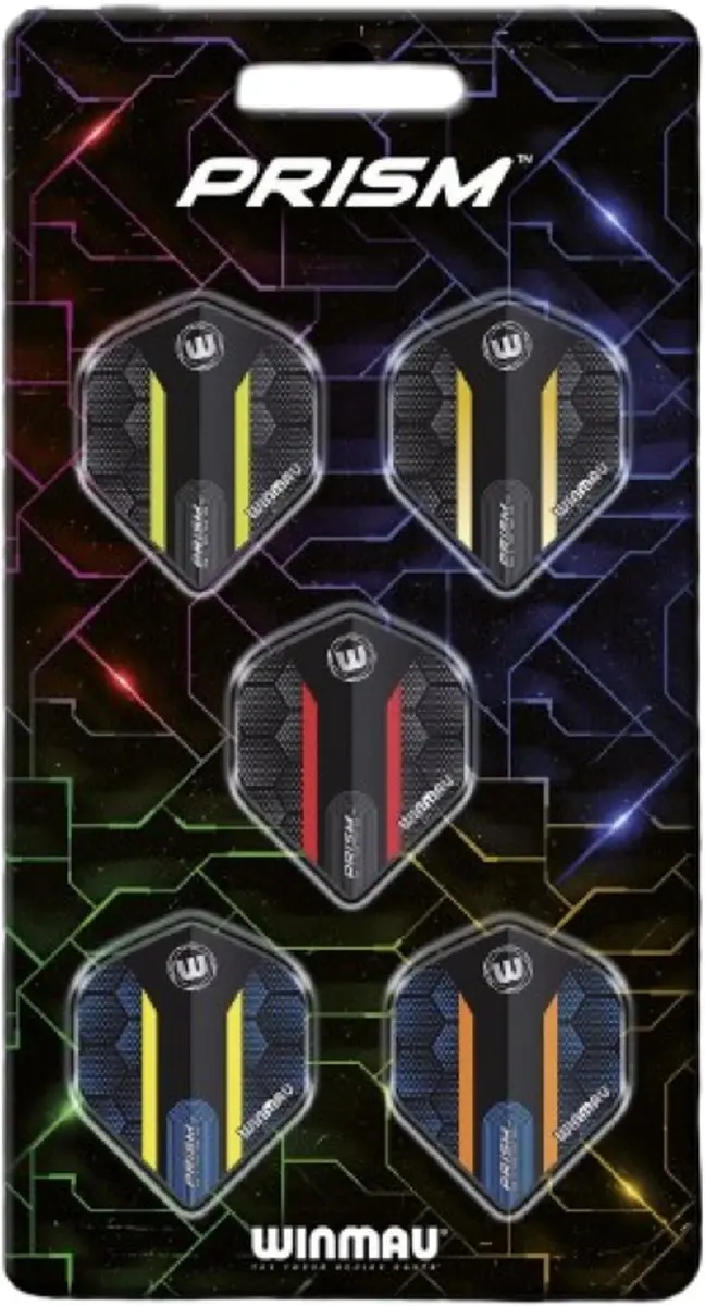 Winmau Prism Alpha Flight Collection Dart Flights - 3 Stuks - Multi