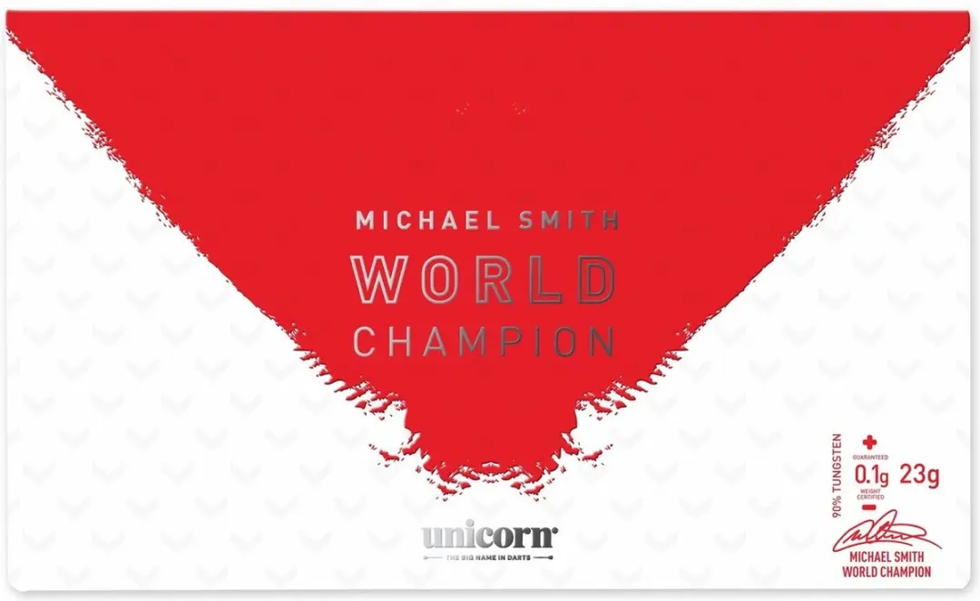 Unicorn Michael Smith 90% World Champion Edition Dartpijlen 25g - 3 Stuks