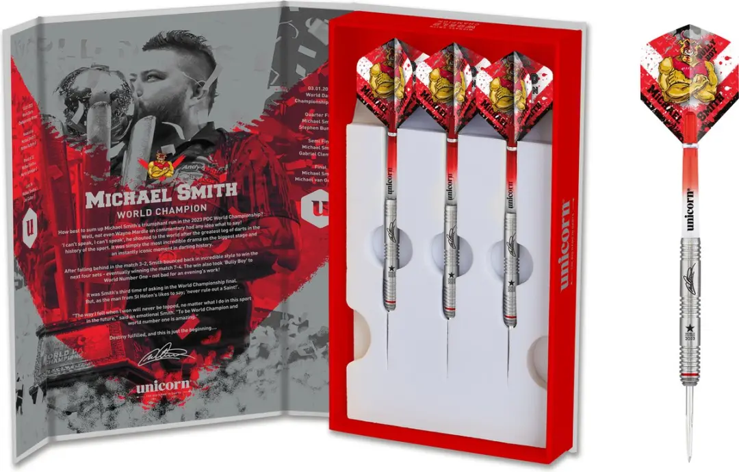 Unicorn Michael Smith 90% World Champion Edition Dartpijlen 25g