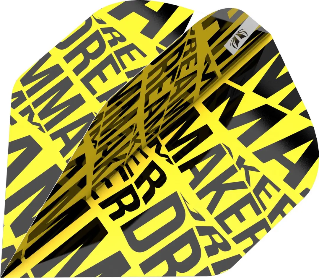 Target Dimitri van den Bergh Brass Pro Ultra NO2 Dart Flights - Geel