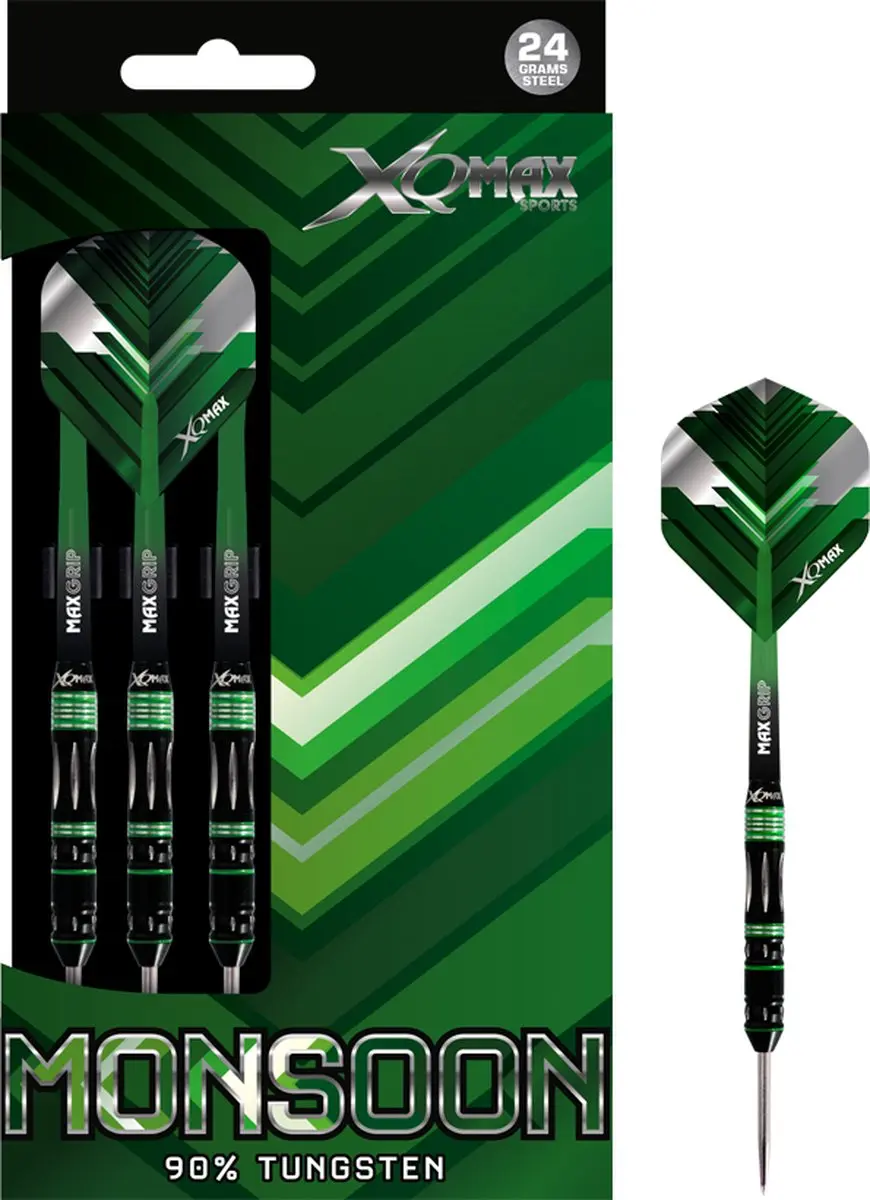XQMax Monsoon Dartpijlen 22g - 3 Stuks