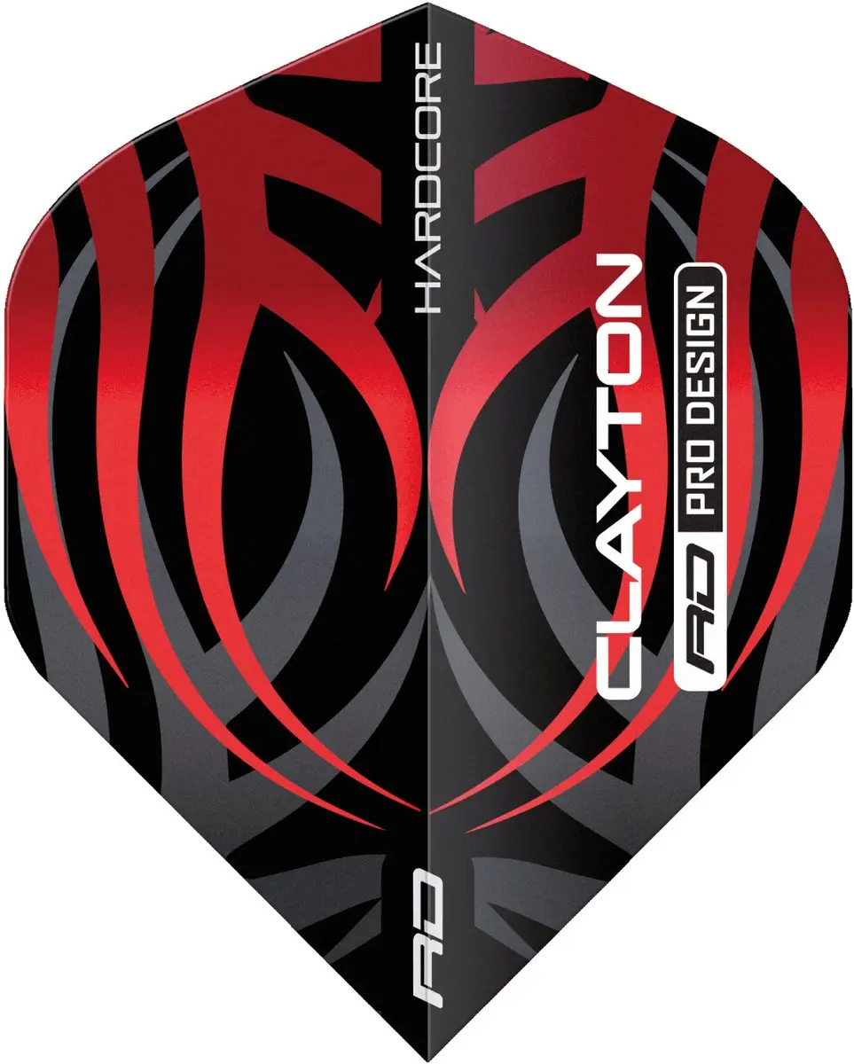 Red Dragon Jonny Clayton Tribal Dart Flights TF6840 - 3 Stuks