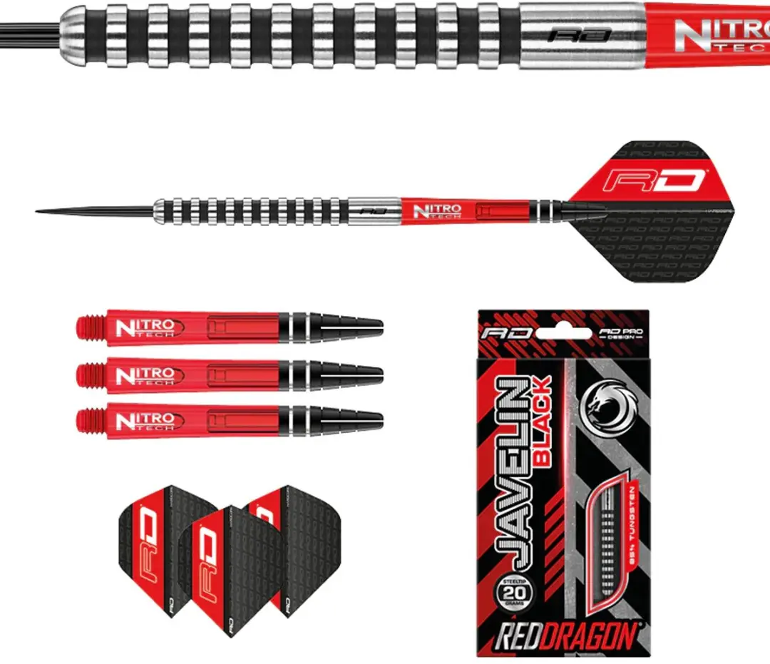 Red Dragon Javelin Black 85% Dartpijlen - 3 Stuks