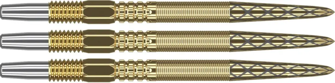 Target Swiss DX Points Goud 35mm - 3 Stuks