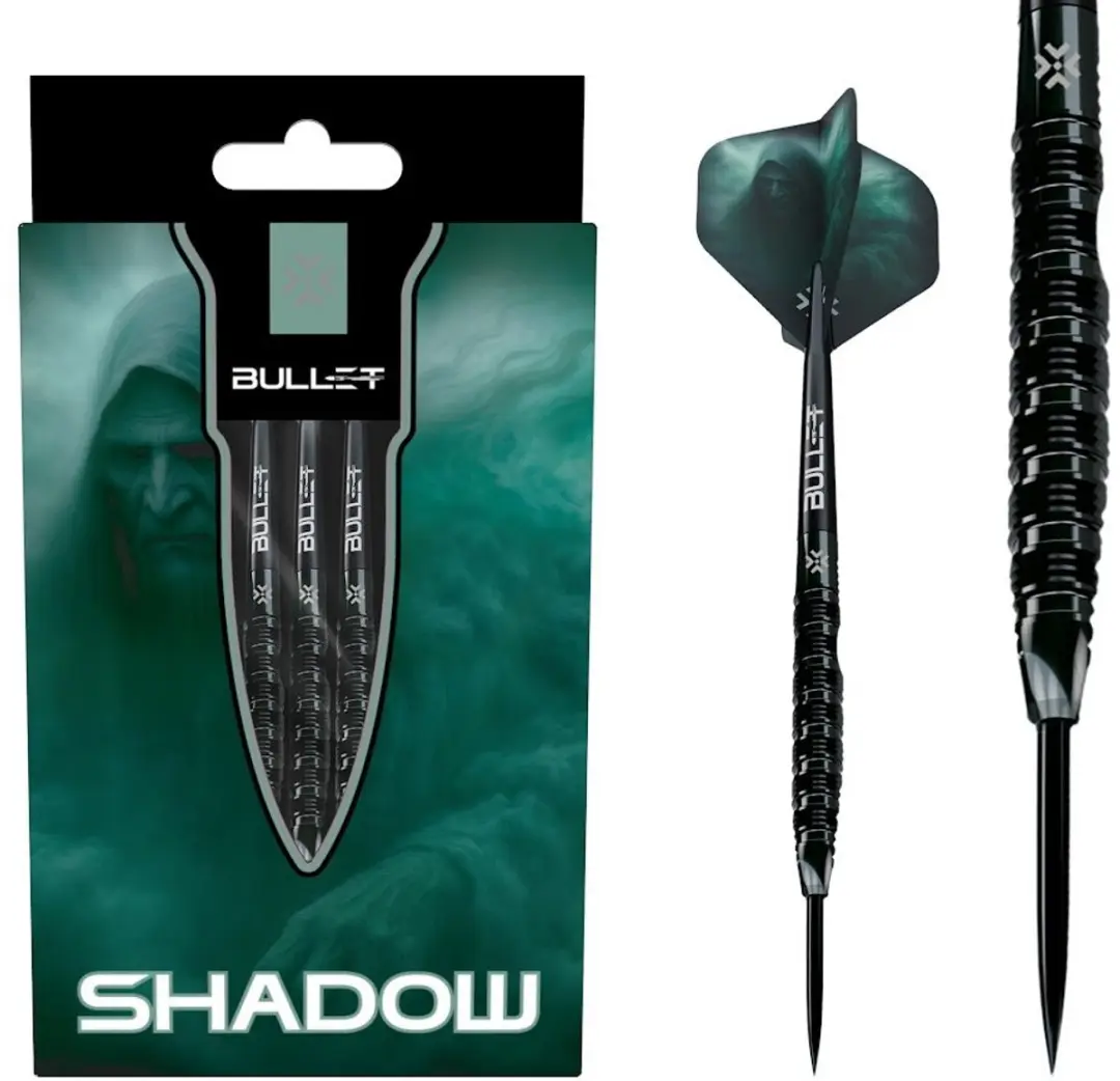 Bullet Shadow 90% Dartpijlen - 3 Stuks - Zwart