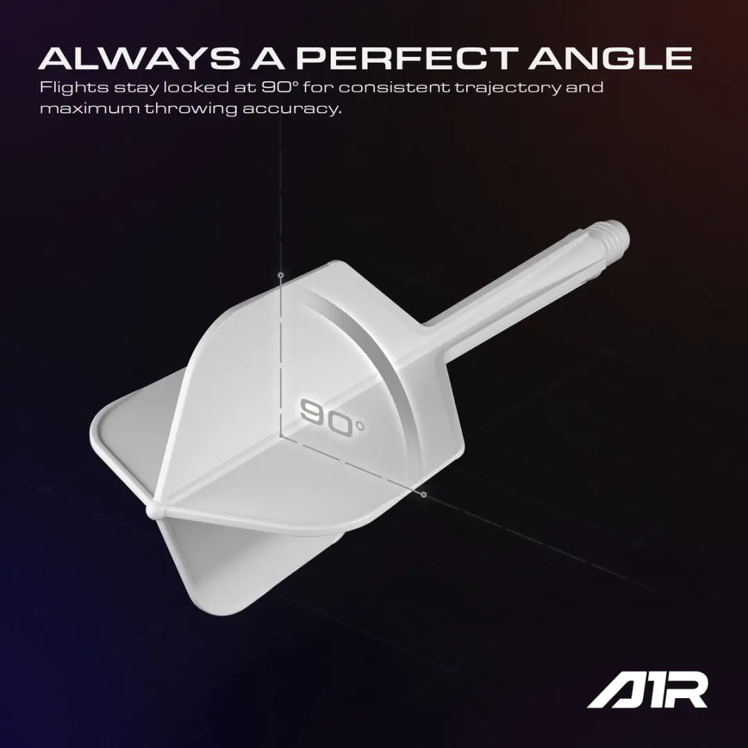 goat Air NO6 Dart Flights GD8000120 - 3 Stuks - Wit