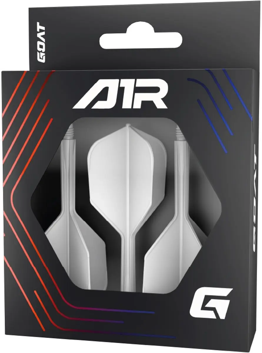 goat Air NO6 Dart Flights GD8000120 - 3 Stuks - Wit