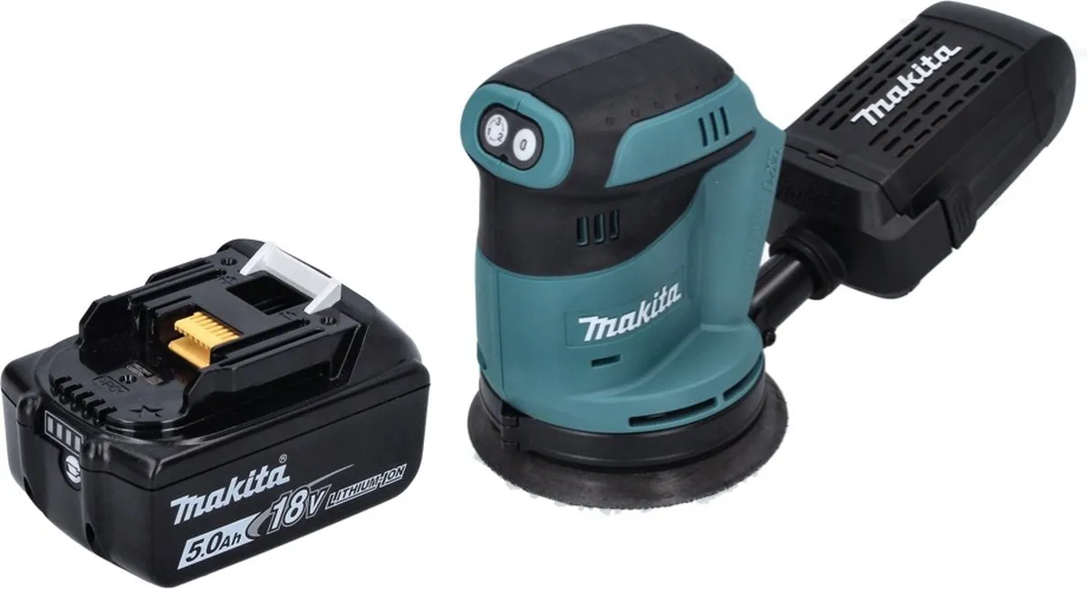 Makita DBO 180 T1 Excentrische Schuurmachine 18V 125mm - 5,0Ah - afbeelding 4 van 5