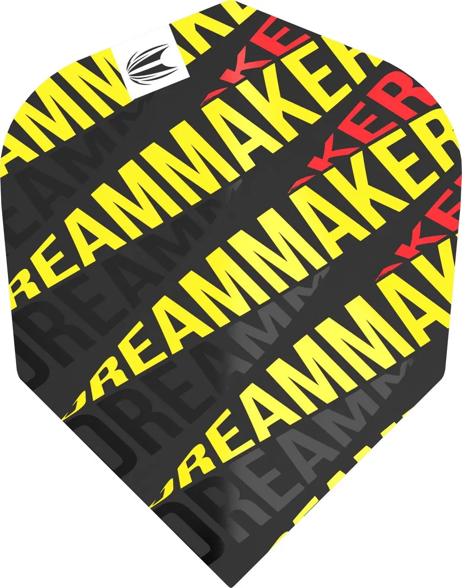 Target Dimitri van den Bergh 80% Pro Ultra NO6 Dart Flights - 3 Stuks - Zwart/Geel/Rood