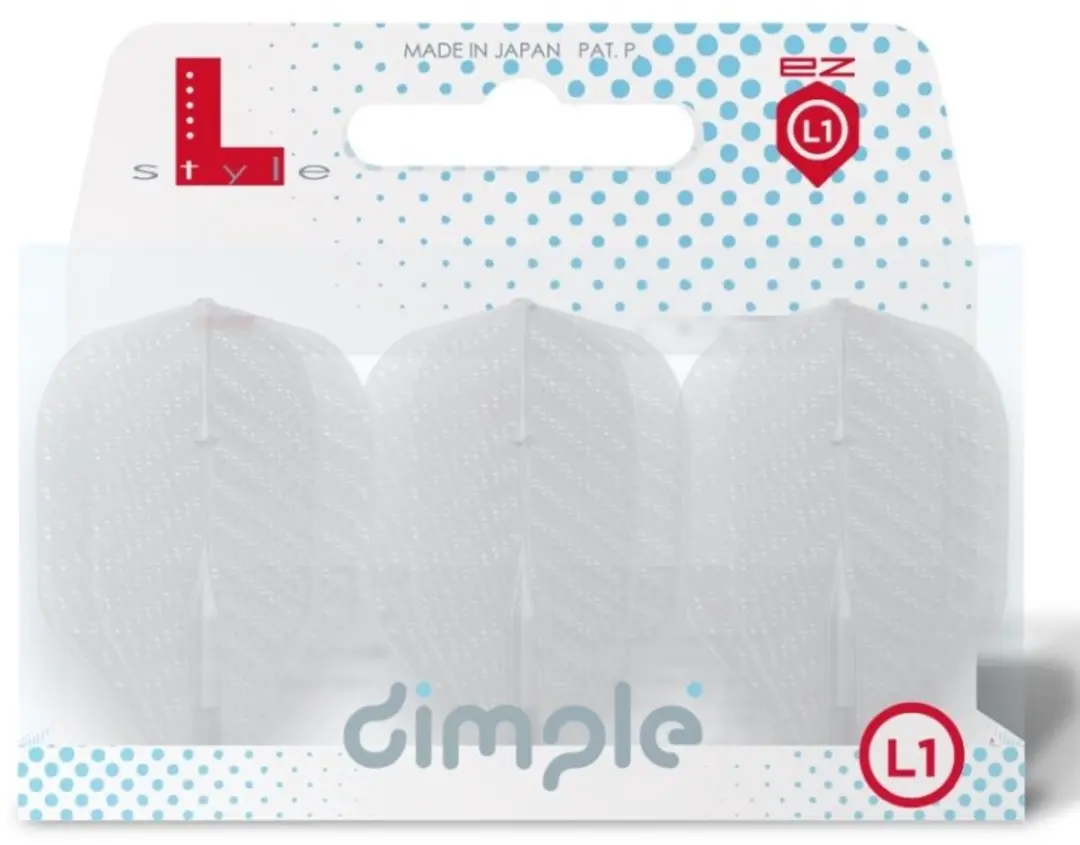 L-Style L1 EZ Dimple Clear Dart Flights - 3 Stuks