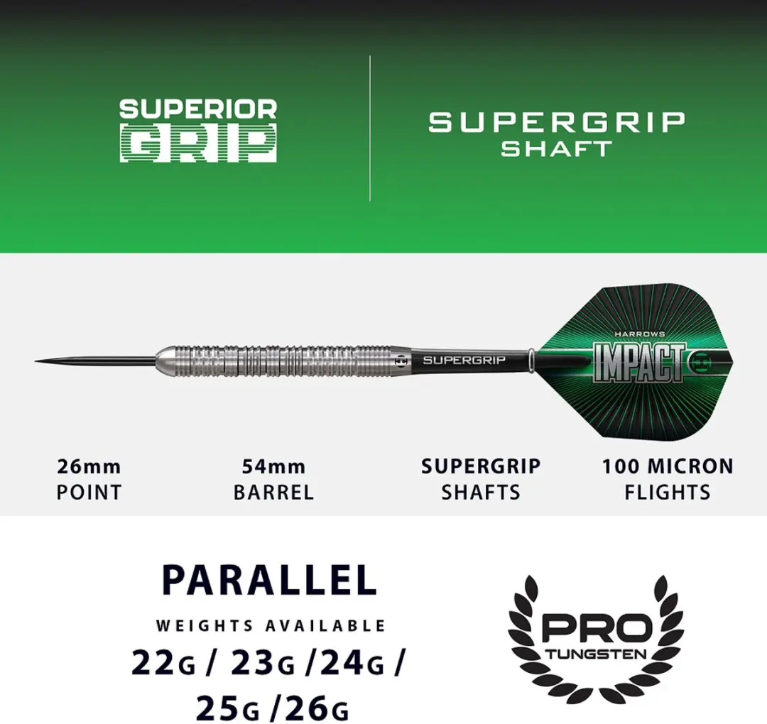 Harrows Impact Dart 24g - 3 Stuks
