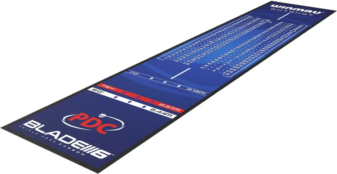 Winmau Xtreme Heavy Dartmat - Zwart/Blaauw