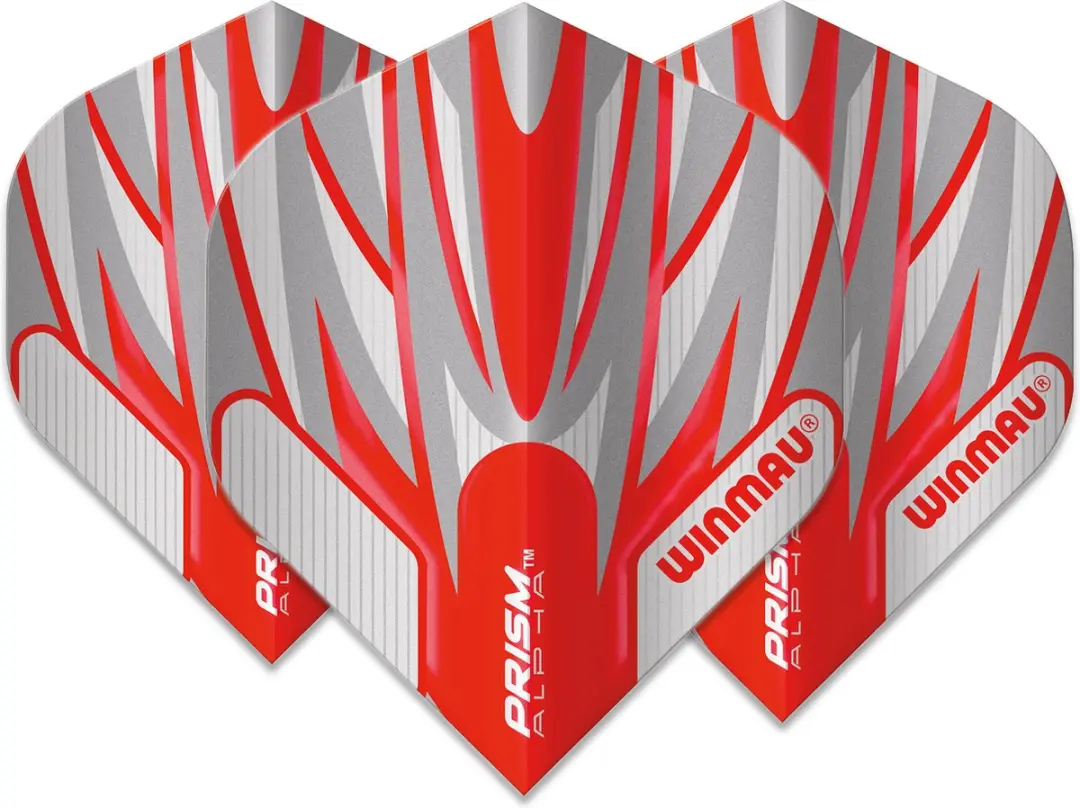 Winmau Prism Alpha Extra Thick Darts - 3 Stuks - Rood/Grijs